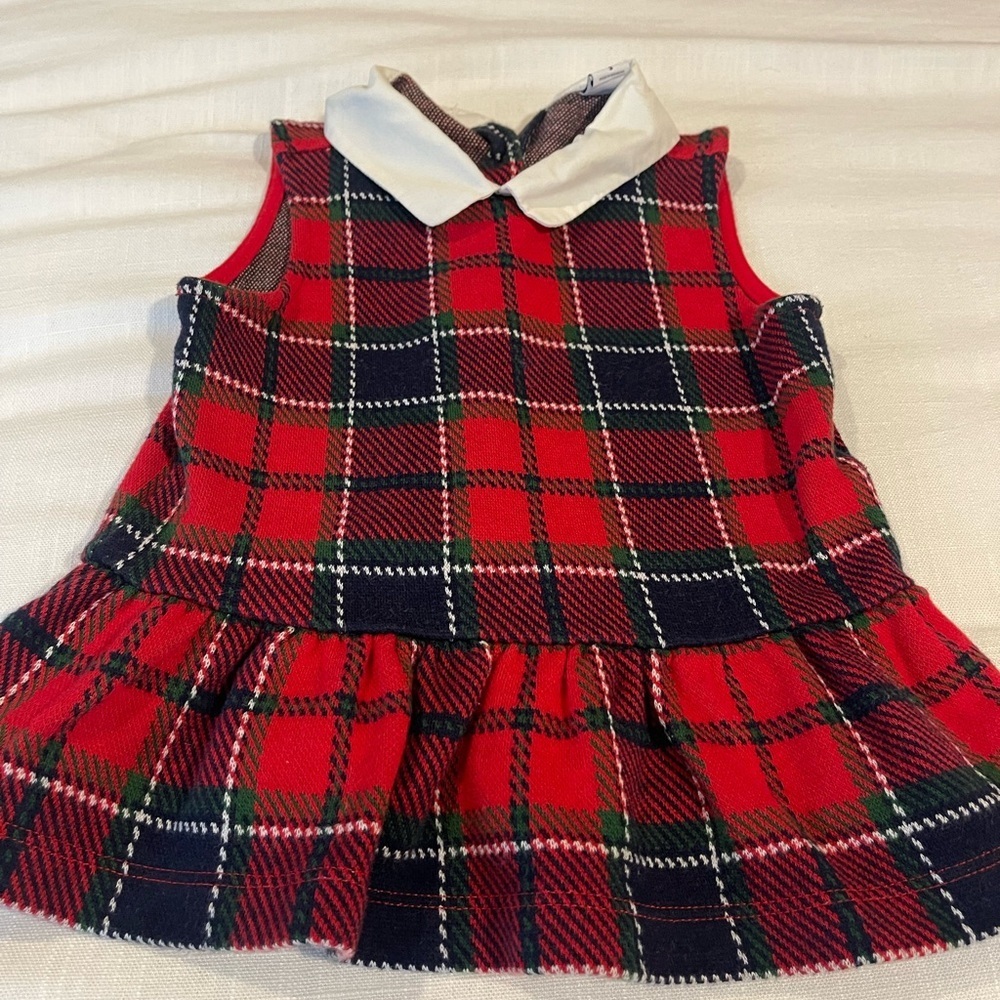 JANIE & JACK girl Holiday/Tartan Peplum Top in size 3 - Picture 2 of 4